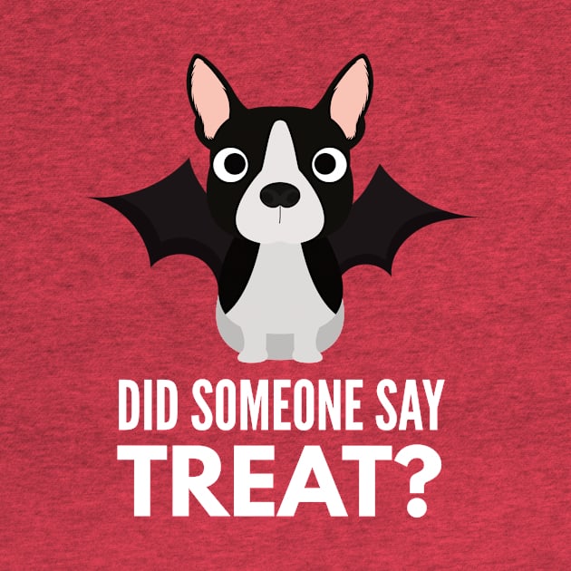 Boston Terrier Halloween Trick or Treat by DoggyStyles